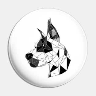 Great Dane Harlequin Stained Glass Pin