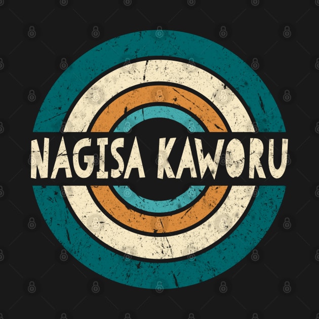 Retro Styles Kaworu Name Birthday 70s 80s 90s Circle by Amir Dorsman Tribal