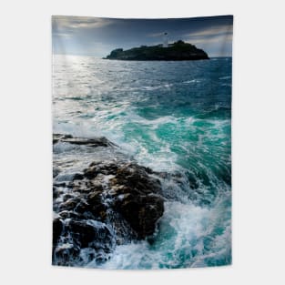 Godrevy Rocks Cornwall Tapestry