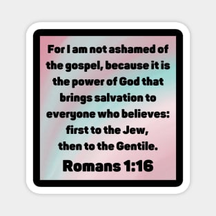 Bible Verse Romans 1:16 Magnet