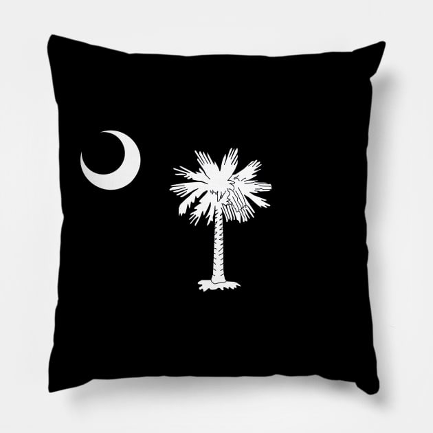 Flag of South Carolina - Black Pillow by brigadeiro