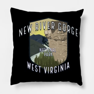 New River Gorge National Park West Virginia Pillow