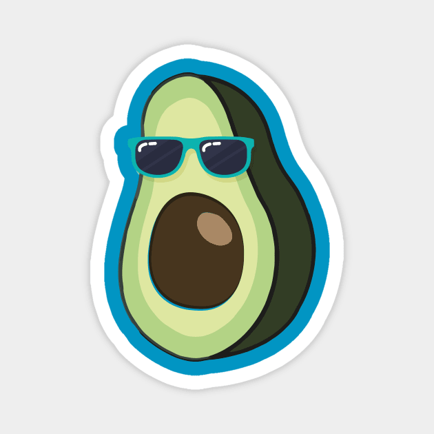 Chill avacado - summer vibes Magnet by AwesomMT