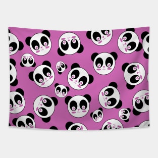 Kawaii Cute Panda Pattern Tapestry