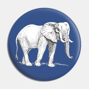 African Elephant Pin