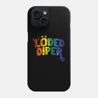 RAINBOW VINTAGE LODED DIPER Phone Case