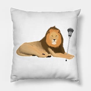 Lacrosse Lion Pillow