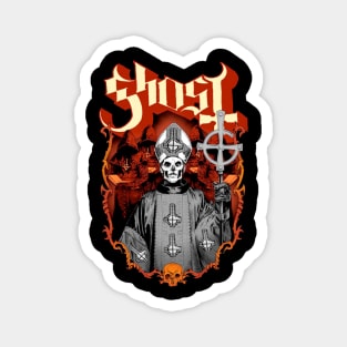 Pastor Metal Ghost Magnet