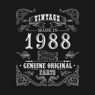 33 Year Old, Limited Edition | Vintage 1988 Birthday Gift T-Shirt