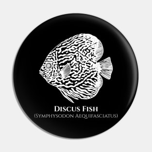 Discus Fish with Common and Latin Names - fish design Pin