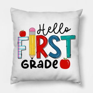 Hello First Grade Pillow