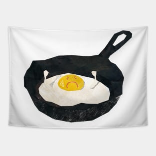 Angry fried egg Tapestry