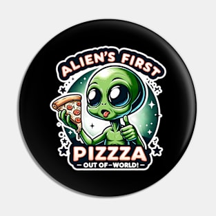 Alien's Pizza Adventure Pin