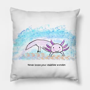 Axolotl doodle Pillow