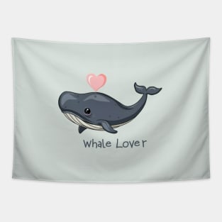 Cute whale lover Tapestry