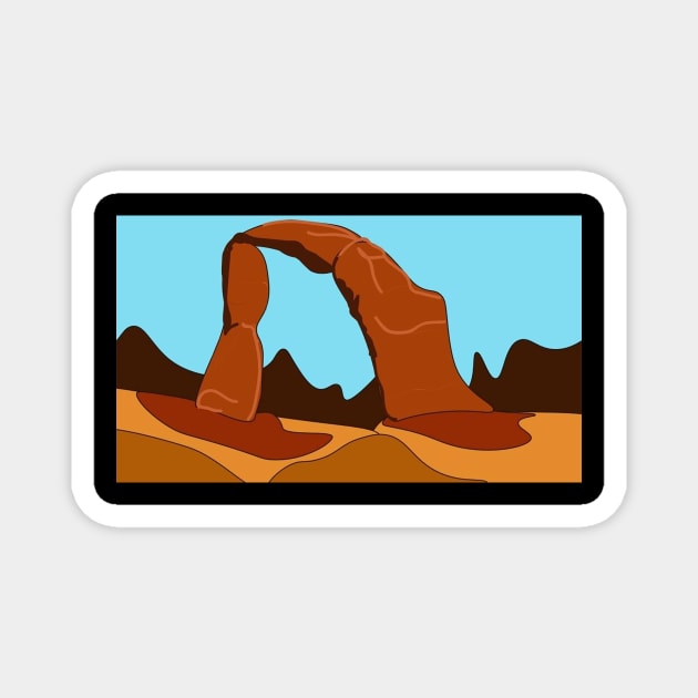 Arches National Park Magnet by kalinakelley1