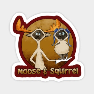 moose and squirrel Magnet