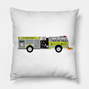 Miami Dade Fire Rescue Engine Pillow