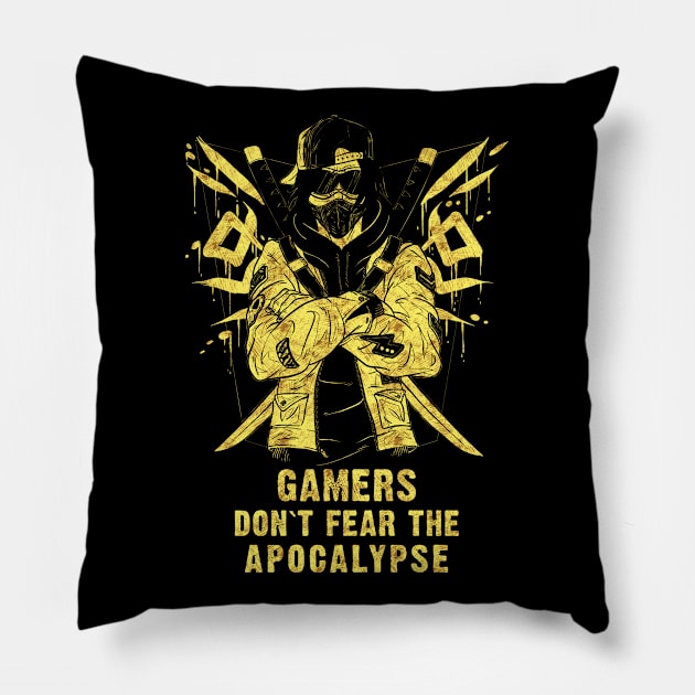 GAMERS Don`t Fear The Apocalypse Pillow by Naumovski