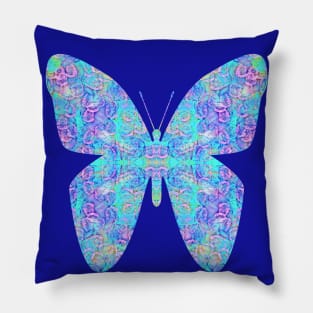 Aqua Butterfly Pillow