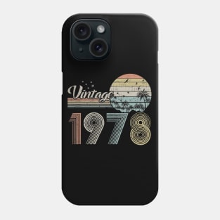 Vintage 1978 Design 42 Years Old 42nd birthday for Men Women Phone Case