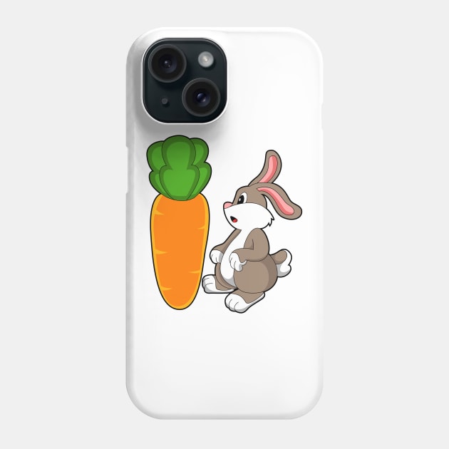 Rabbit with Carrot Phone Case by Markus Schnabel