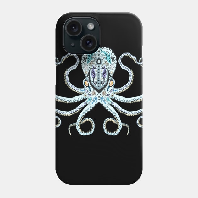 Octopus Sugar Skull Phone Case by LVBart