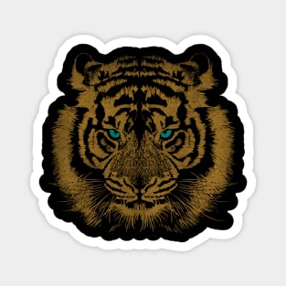 Tiger with blue Eyes Magnet