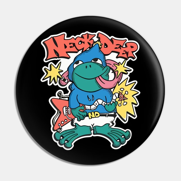 Neck Deep Frog Pin by Store Of Anime