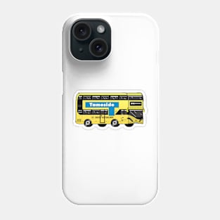 Tameside Transport for Greater Manchester (TfGM) Bee Network yellow bus Phone Case