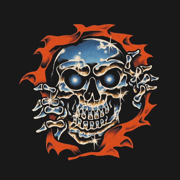 80'S SKULL by THE HORROR SHOP