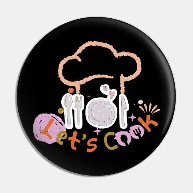 Let's Cook Pin by ADNDesign 01