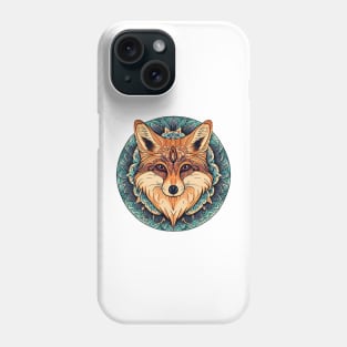 Majestic Tribal Fox Mandala Illustration Phone Case