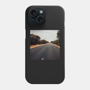 Car Driving Through Olive Tree Forest Phone Case