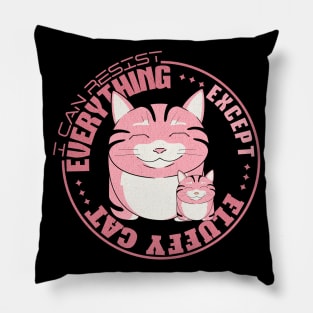 I Can Resist Everything Except Inspirational Quote Phrase Text Pillow