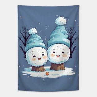 Snowmen Tapestry