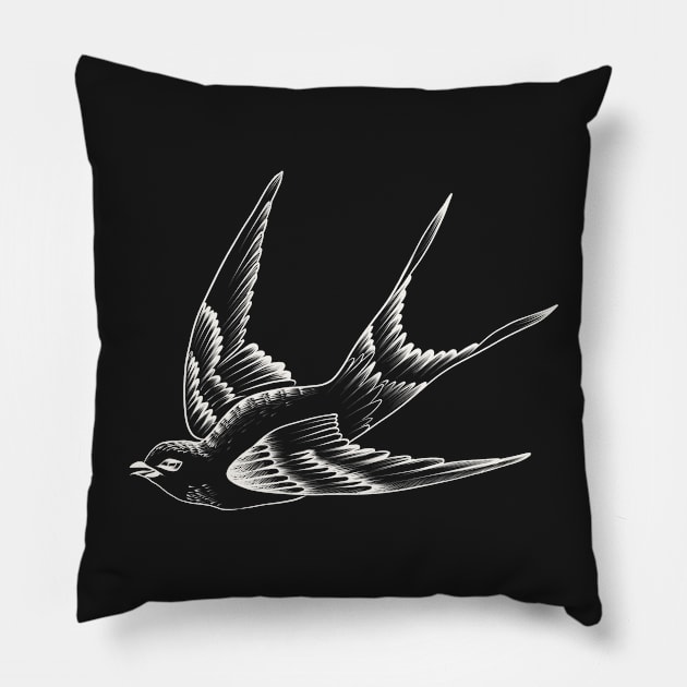 Sparrow Pillow by MugDesignStore