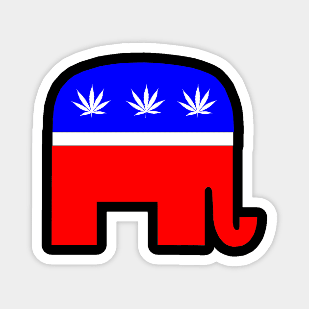 Cannabis Marijuana Legalization Conservation Republicans Support Freedom Magnet by twizzler3b