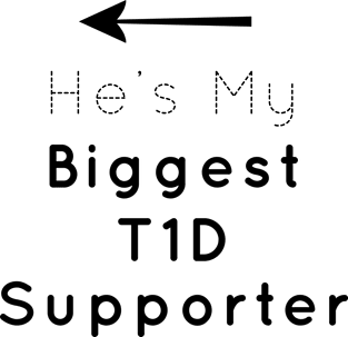 He's My T1D Supporter Magnet