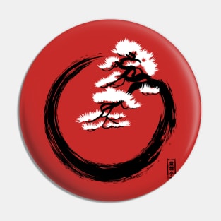 ZEN circle with bonsai Pin