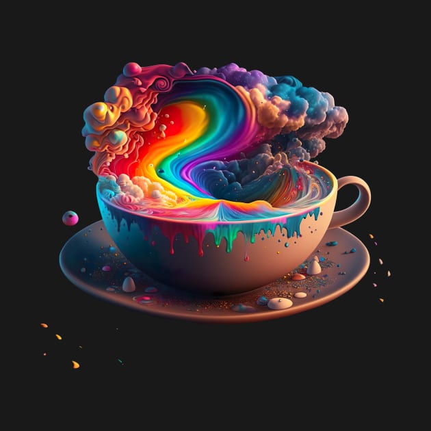 Rainbow Coffee 2 by TeesandThingsbyMystrogal