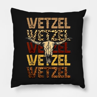 Koe Western Country Music Wetzel Bull Skull Pillow