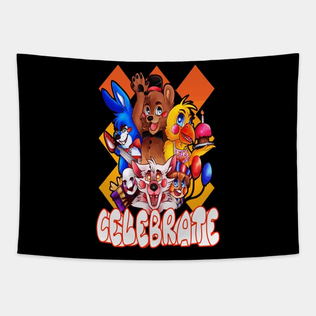 Five Nights at Freddy's Celebrate Tapestry by Ubold