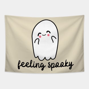 Feeling Spooky Cute Ghost Halloween Party Costume Tapestry