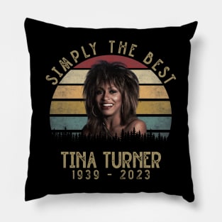 Tina Turner Retro Vintage Pillow