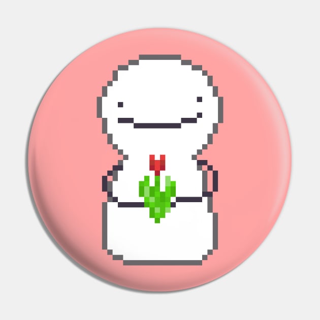 dream blob holding flower pixel art Pin by sezawhatever