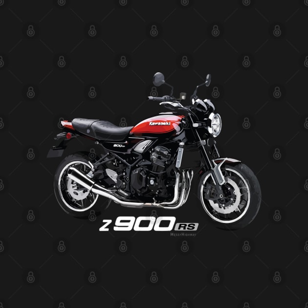 Kawasaki Z900RS 18 red, sa by MessyHighway