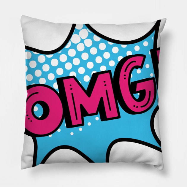 sign OMG Pillow by cubeartalex