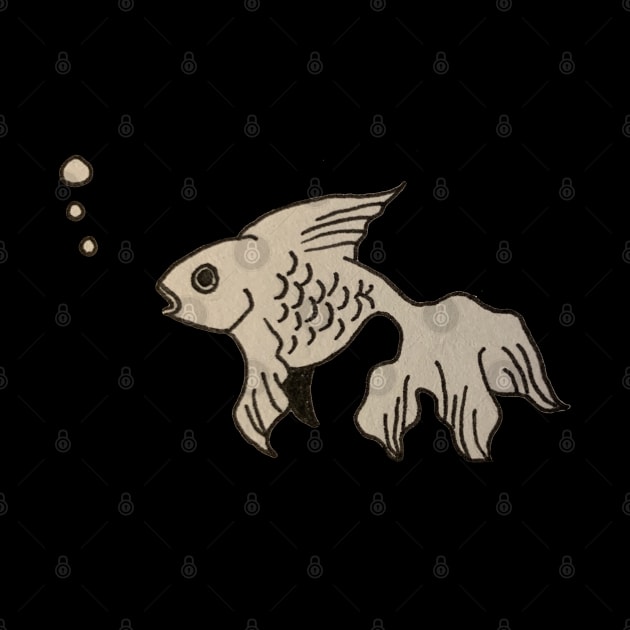 Textured goldfish doodle by ballooonfish