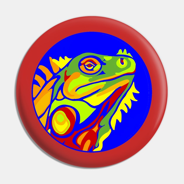 Magic Color Iguana - Dragon Lizard Pin by Bits